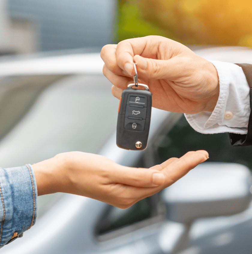 dealer vs private seller exchange of car keys