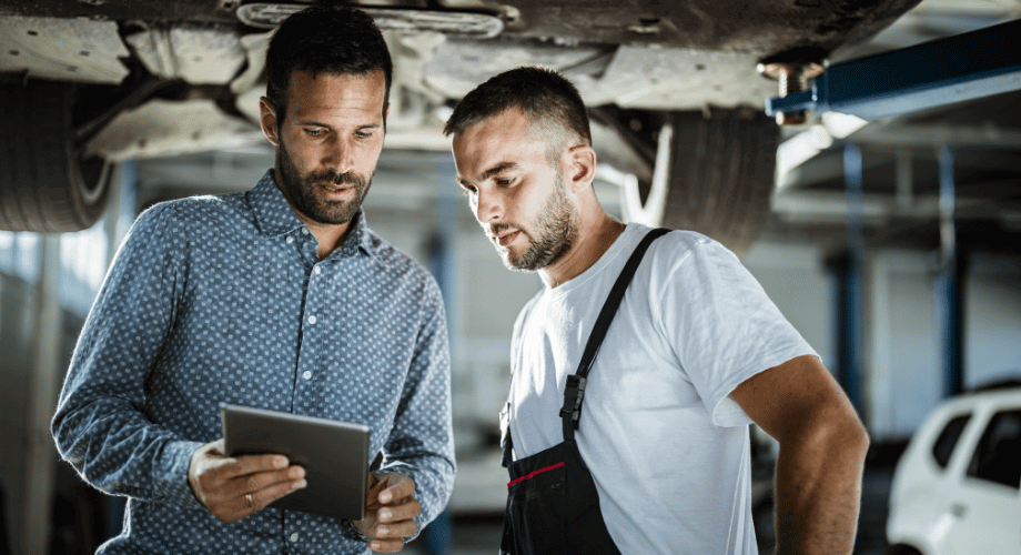 manage split invoices in auto workshops as a technician